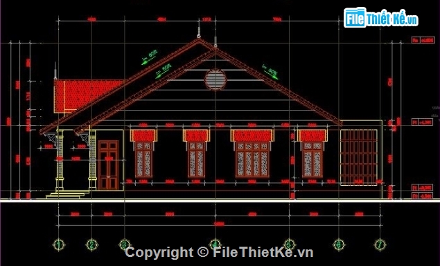 Bản vẽ,mẫu nhà cấp 4,nhà cấp 4 đẹp